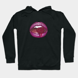 raspberry lips Hoodie